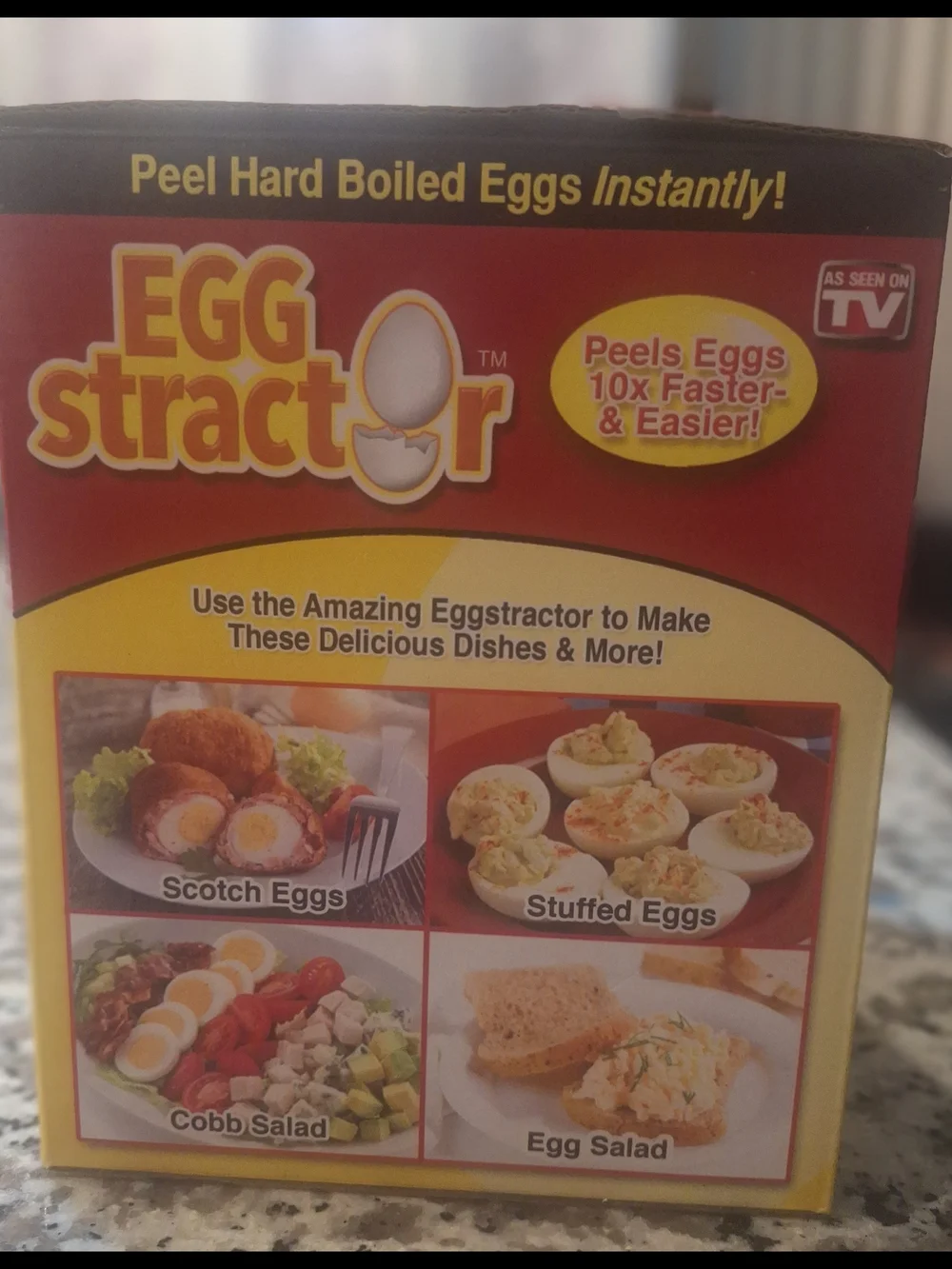 Eggstractor Egg Peeler - White - Fast Egg Peeling Tool